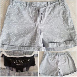 Sz 12P - Talbots Printed Summer Shorts